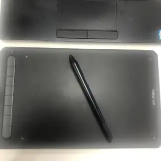 Black drawing pad